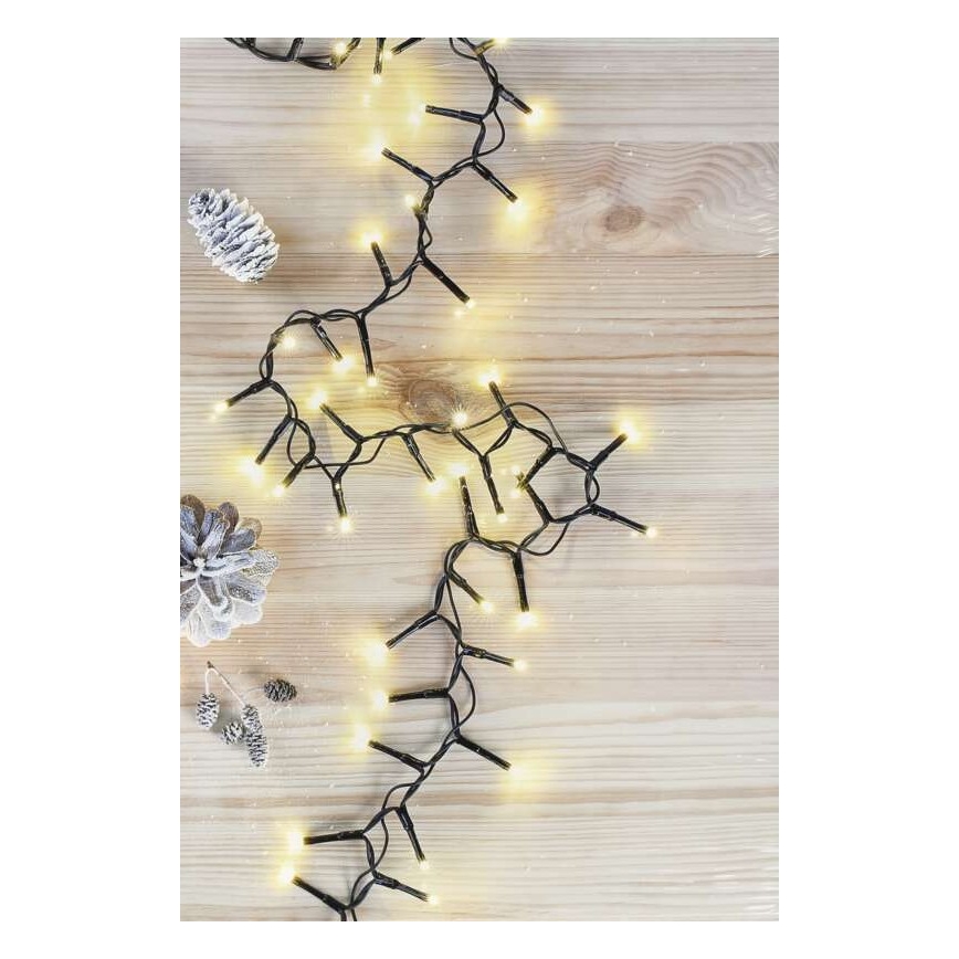 Guirlande LED d'extérieur 400 LED / 13 m, IP44, blanc chaud