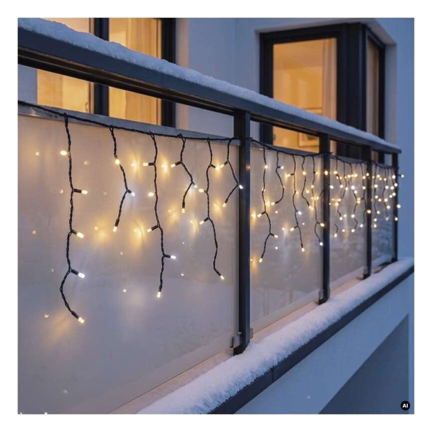 Guirlande LED d'extérieur 50xLED/3x0,4m IP44 blanc froid/blanc chaud