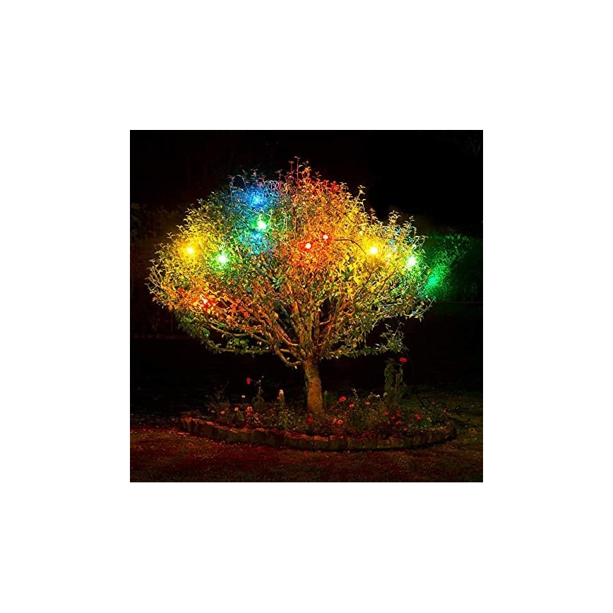 Guirlande LED extérieure EASY CONNECT 8xE27 5m IP44 multicolore