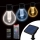Guirlande LED solaire dimmable 15 LED/1,5W/3,7/5V 2700-10000K 2200 mAh 9 m IP65 noire + télécommande