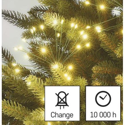 Guirlande lumineuse 450 LED, 11 m, blanc chaud