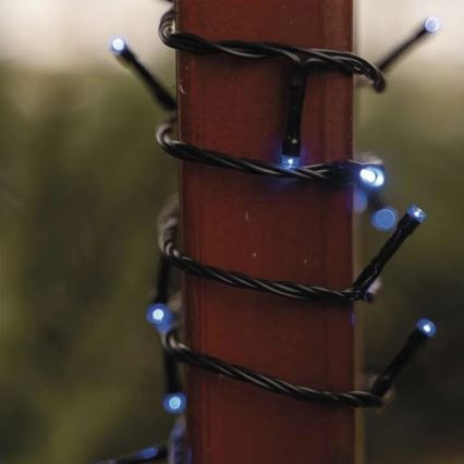 Guirlande lumineuse de Noël d'extérieur 100 LED / 10 m IP44 bleue