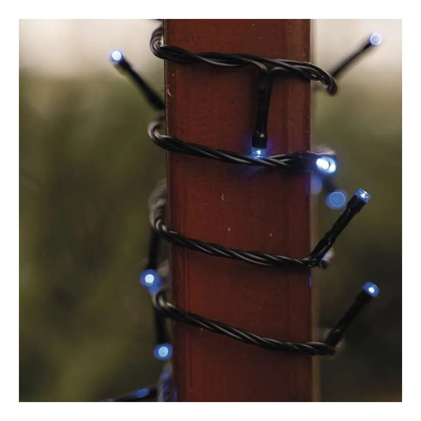 Guirlande lumineuse de Noël d'extérieur 100 LED / 10 m IP44 bleue