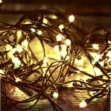 Guirlande lumineuse de Noël LED d'extérieur 1000 LED/230 V, 8 fonctions, 75 m, IP44, blanc chaud