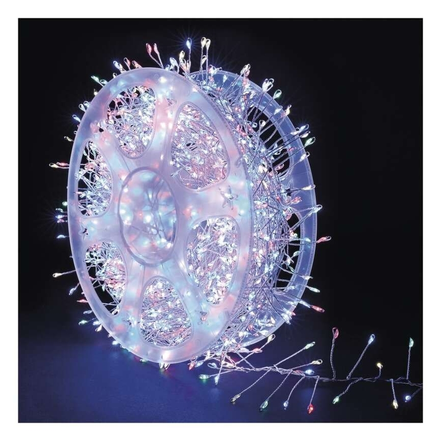 Guirlande lumineuse d'extérieur 1440 LED / 8 fonctions 14,4m IP44 multicolore