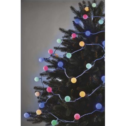 Guirlande lumineuse extérieure 40 LED — 9 m, IP44, multicolore