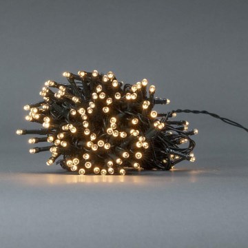 Guirlande lumineuse extérieure LED 192x LED/7 fonctions/3x AA 14,9 m IP44 blanc chaud
