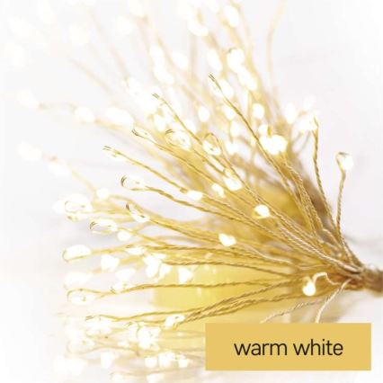 Guirlande lumineuse LED 150 LED / 5,35 m, blanc chaud