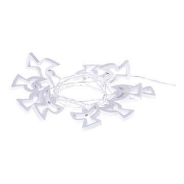Guirlande lumineuse LED CHAIN, 10 LED / 2 piles AA, 1,85 m, blanc chaud