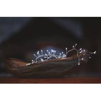 Guirlande lumineuse LED de Noël 100xLED/3xAA 2,7 m blanc froid