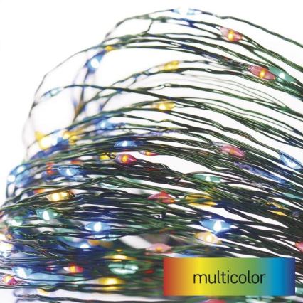 Guirlande lumineuse LED de Noël extérieure 75 LED / 12,5 m IP44 multicolore