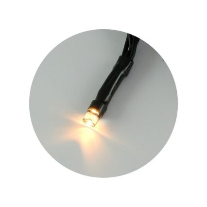 Guirlande lumineuse LED d'extérieur 100xLED/2 fonctions/3xAA 10,8m IP44 blanc chaud