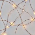 Guirlande lumineuse LED d'extérieur 40 LED — 9 m, IP44, blanc chaud