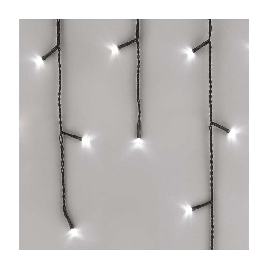 Guirlande lumineuse LED d'extérieur 600 LED, 8 modes, 15 m, IP44, blanc froid