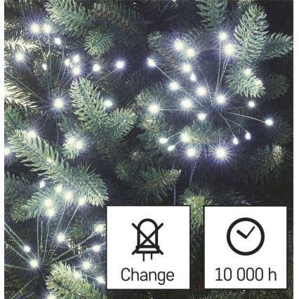 Guirlande lumineuse LED — 300 LED, 8,2 m, blanc froid