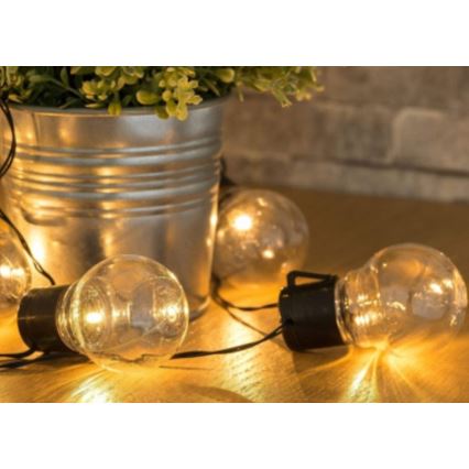 Guirlande solaire 10xLED/1,2V 2m 300 mAh IP44 blanc chaud