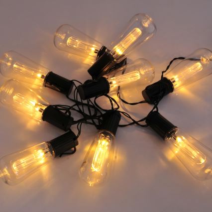 Guirlande solaire EDISON 10xLED/1,2V 3,8 m IP44