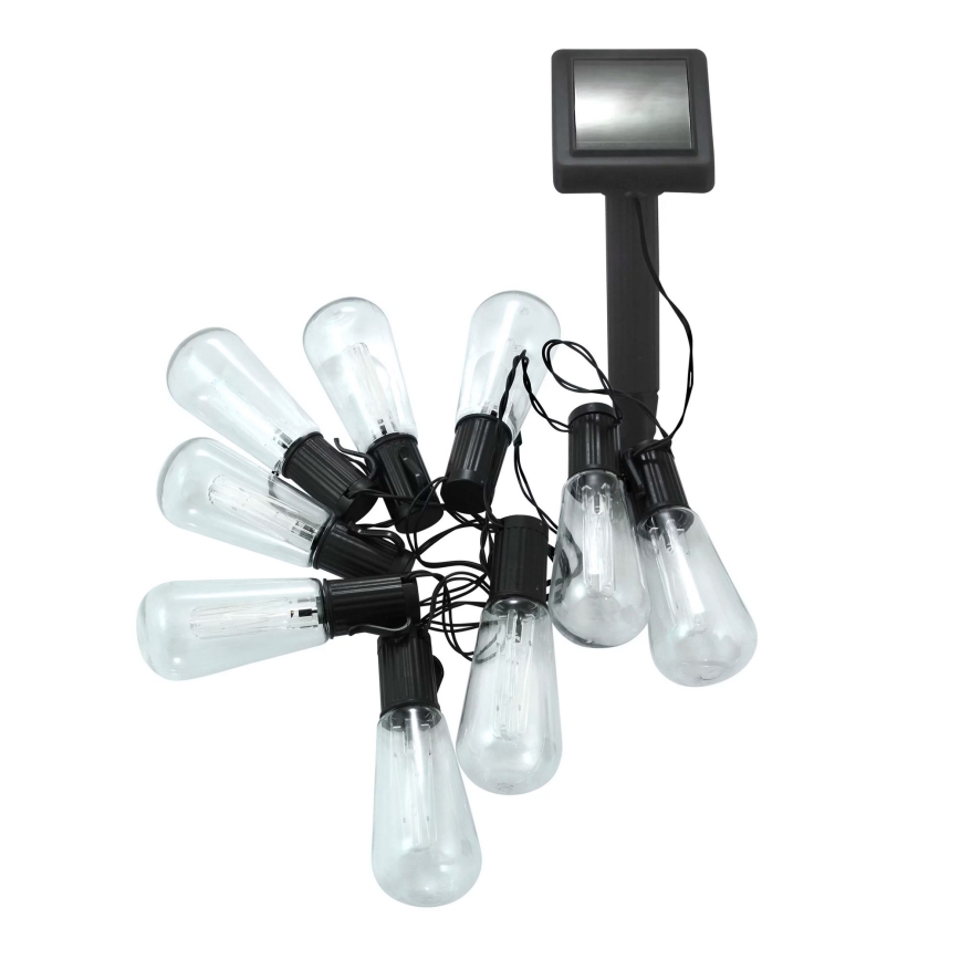 Guirlande solaire EDISON 10xLED/1,2V 3,8 m IP44