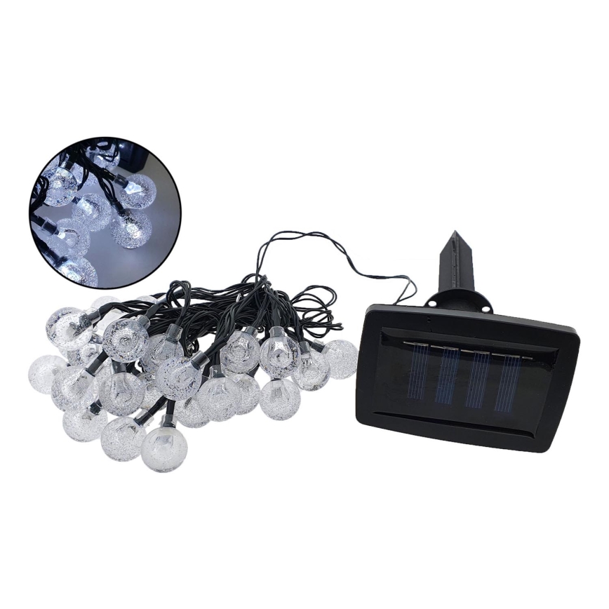 Guirlande solaire extérieur 30xLED/1,2V 300 mAh 6,5 m IP44