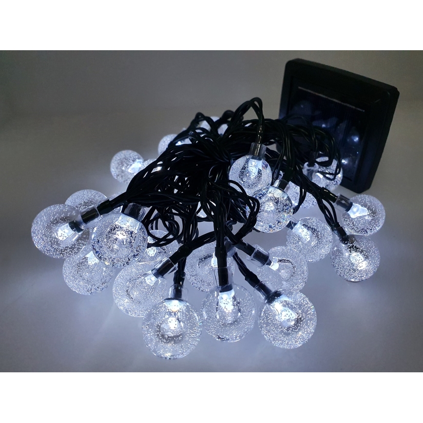 Guirlande solaire extérieur 30xLED/1,2V 300 mAh 6,5 m IP44