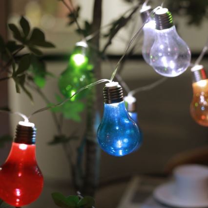 Guirlande solaire LED PARTY 10xLED/1,2V IP44