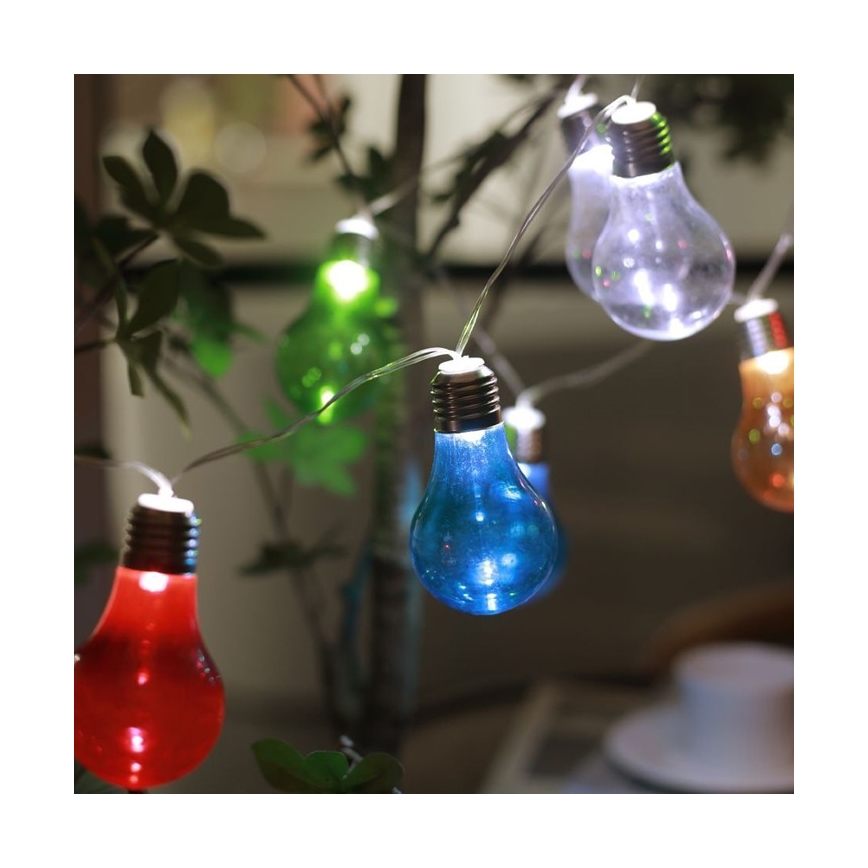 Guirlande solaire LED PARTY 10xLED/1,2V IP44