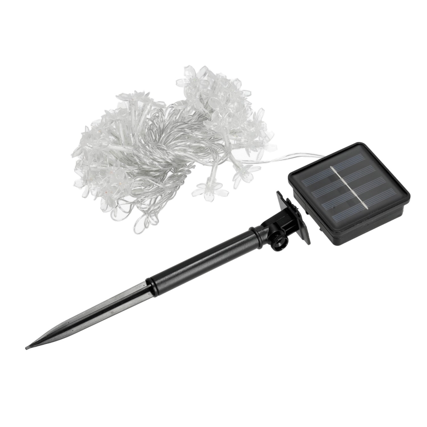 Guirlande solaire LED RGB 50xLED/0,12W/1,2V 1xAA IP44 600 mAh