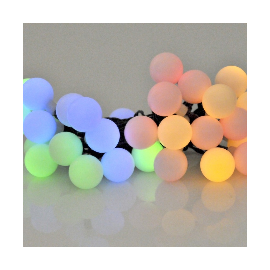 Guirlande solaire RGB PARTY 30xLED/1,2V 400 mAh 3,9 m IP44