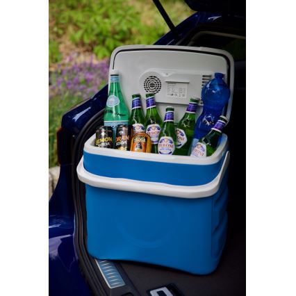 Guzzanti GZ 30BW - Frigorifero portatile per auto 29 l 65W/12V/230V blu