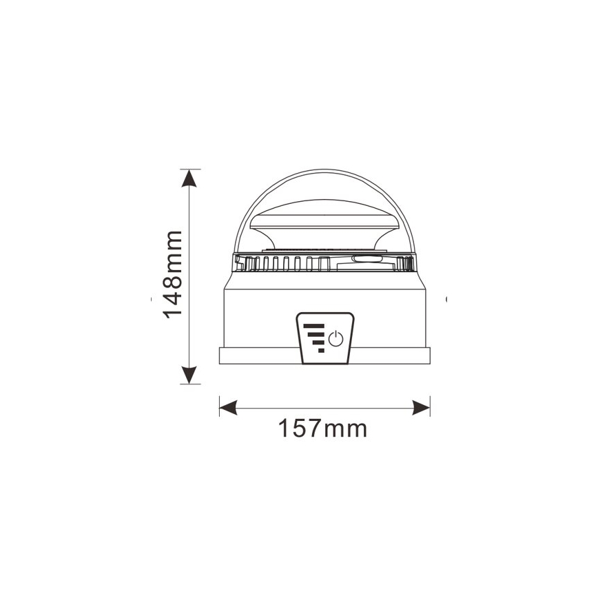 Gyrophare LED d'avertissement LED/12-24V IP65 + télécommande
