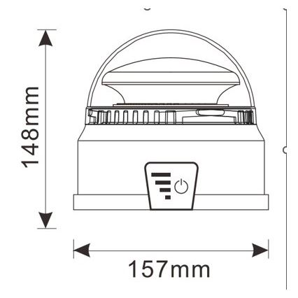 Gyrophare LED d’avertissement LED/12-24V IP65