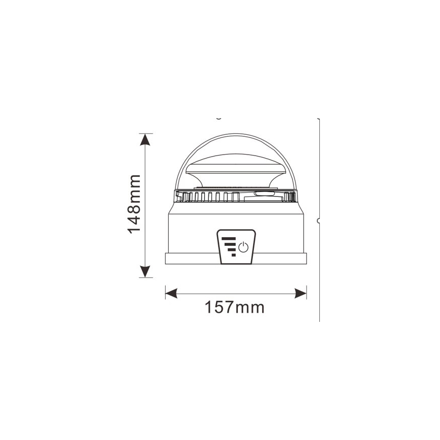 Gyrophare LED d’avertissement LED/12-24V IP65