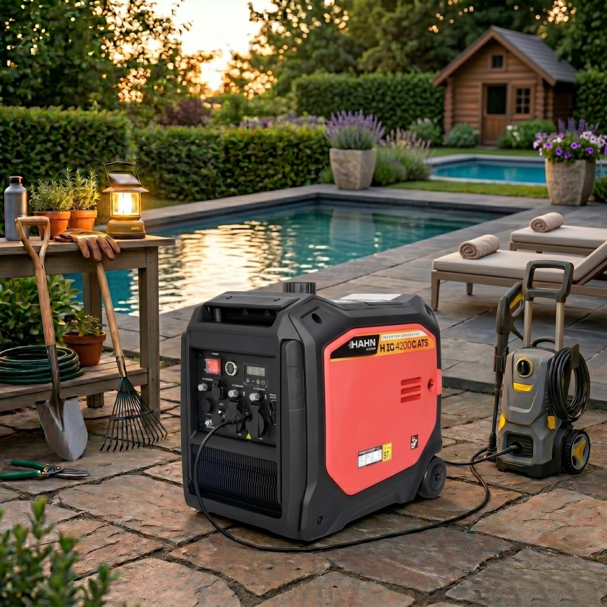 Hahn & Sohn 20062 - Gruppo elettrogeno a benzina/GPL H IG 4200 G ATS 4200/3800W