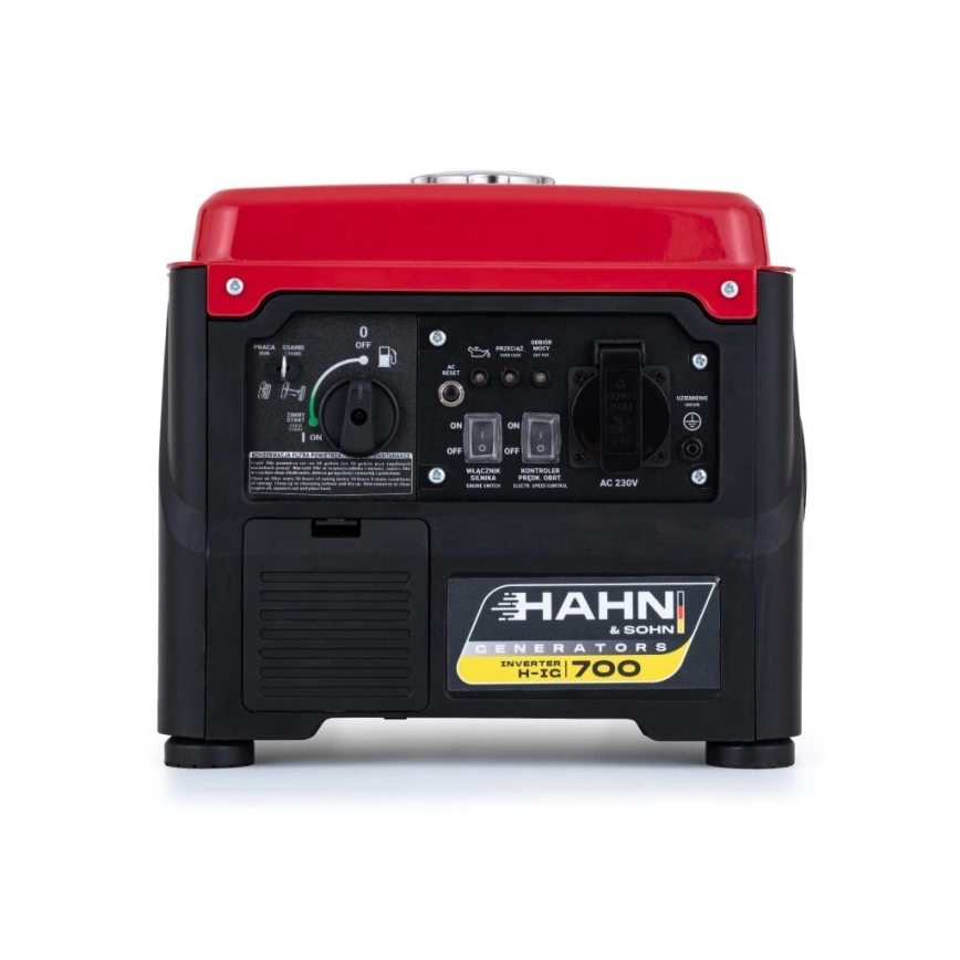 Hahn & Sohn 7305 - Generatore elettrico inverter a benzina H IG 700 800W