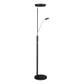 Halo Design 716067 - LED-dimmbar Stehleuchte VEGAS LED/20W/230V + LED/5W schwarz/Glanzchrom