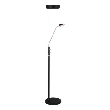 Halo Design 716067 - LED-dimmbar Stehleuchte VEGAS LED/20W/230V + LED/5W schwarz/Glanzchrom