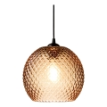 Halo Design 718368 - Suspension sur câble NOBB 1xE27/40W/230V diam. 22 cm brun fumé