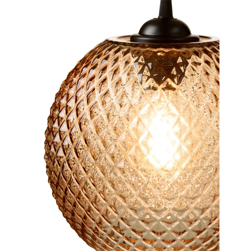 Halo Design 718368 - Suspension sur câble NOBB 1xE27/40W/230V diam. 22 cm brun fumé