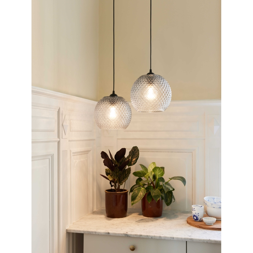 Halo Design 718436 - Lampada a sospensione su cavo NOBB 1xE27/40W/230V trasparente