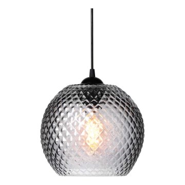 Halo Design 718443 - Lampadario a sospensione NOBB su cavo 1xE27/40W/230V grigio fumé