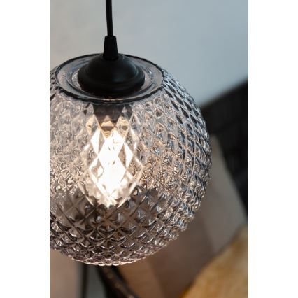 Halo Design 718443 - Pendelleuchte NOBB 1xE27/40W/230V rauchgrau