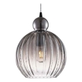 Halo Design 737338 - Hängeleuchte mit Kabel BALL BALL 1xE27/40W/230V Ø 32 cm rauchgrau