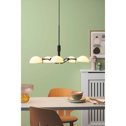 Halo Design 740369 - Hängeleuchte an Kabel KJOBENHAVN 5xG9/28W/230V Ø 50 cm schwarz