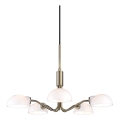 Halo Design 740376 - Pendelleuchte an Kabel KJOBENHAVN 5x G9/28W/230V Ø 50 cm Messing