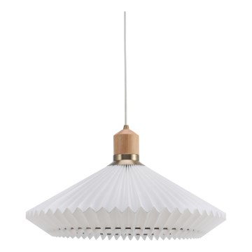 Halo Design 744268 - Lampadario a sospensione su cavo PARIS 1xE27/60W/230V Ø 56 cm bianco/ottone/rovere
