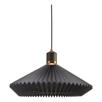 Halo Design 744299 - Lampadario sospeso a cavo PARIS 1xE27/60W/230V Ø 56 cm nero/ottone/rovere