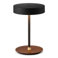 Halo Design 745777 - dimm- und wiederaufladbare LED-Tischlampe ON THE MOVE LED/2,5W/4000 mAh schwarz/Holz