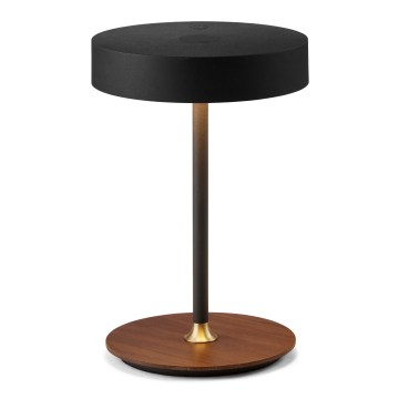Halo Design 745777 - dimm- und wiederaufladbare LED-Tischlampe ON THE MOVE LED/2,5W/4000 mAh schwarz/Holz