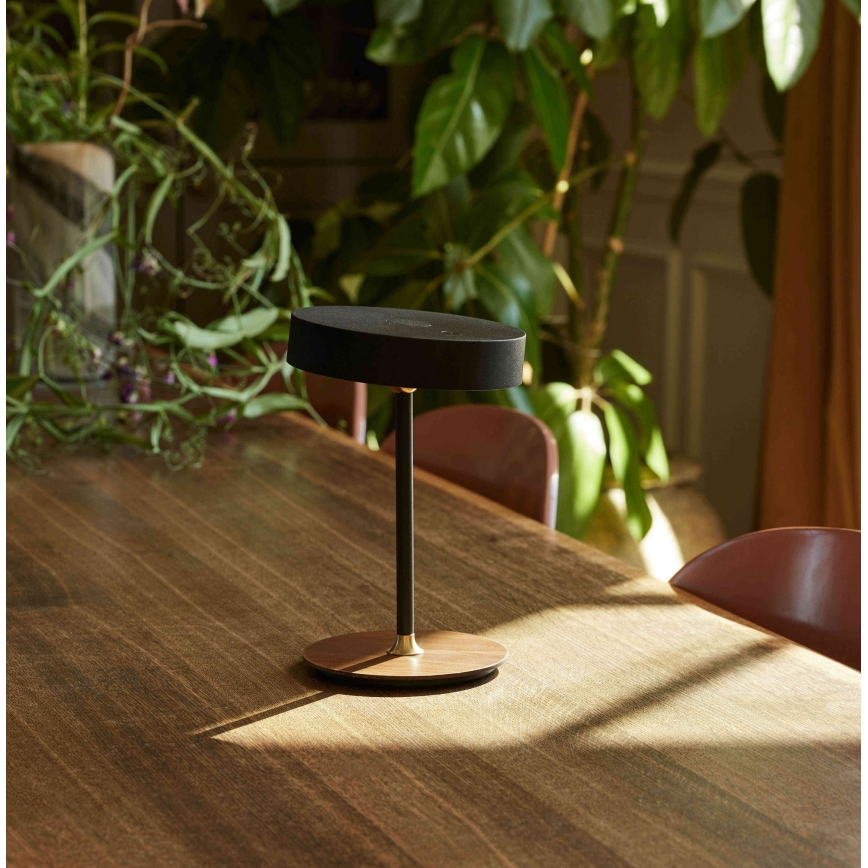 Halo Design 745777 - Lampada da tavolo ricaricabile dimmerabile a LED ON THE MOVE LED/2,5W/4000 mAh nero/legno