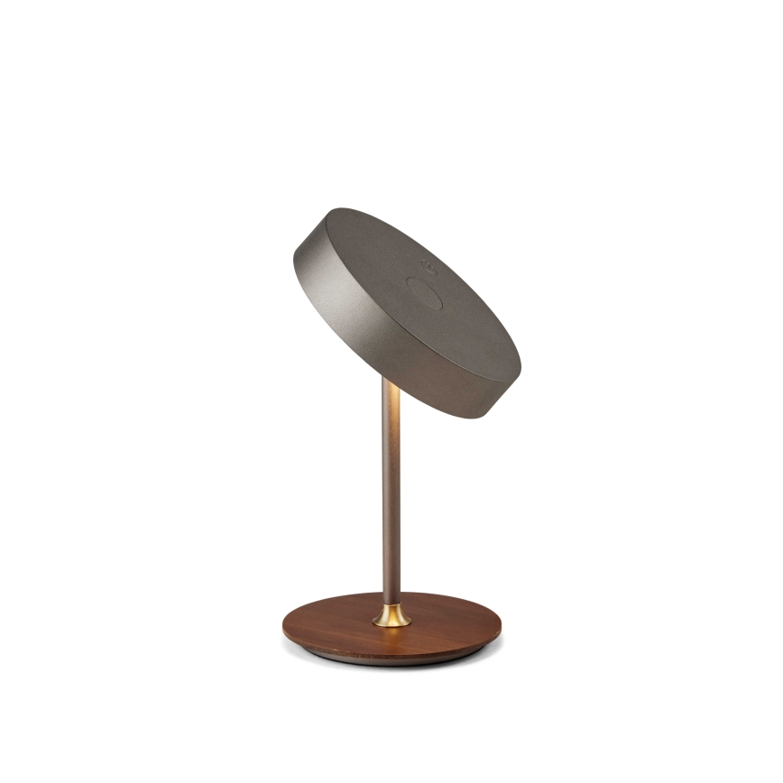 Halo Design 745791 - LED-dimmbare, aufladbare Tischleuchte ON THE MOVE LED/2,5W/4000 mAh Grau/Holz